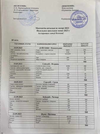 18.09.-22.09.23 аралығындағы ас мәзірі