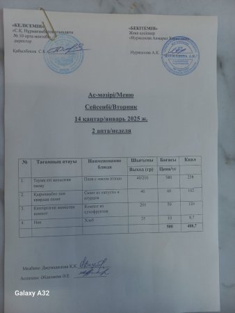 14.01.25 Ас мәзірі