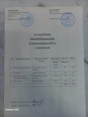 13.01.25 Ас мәзірі