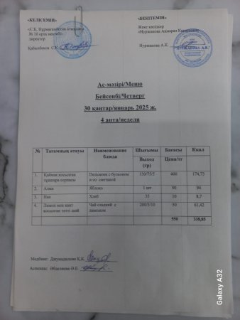 30.01.25 Ас мәзірі