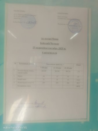 Тамақтандыру Ас мәзірі