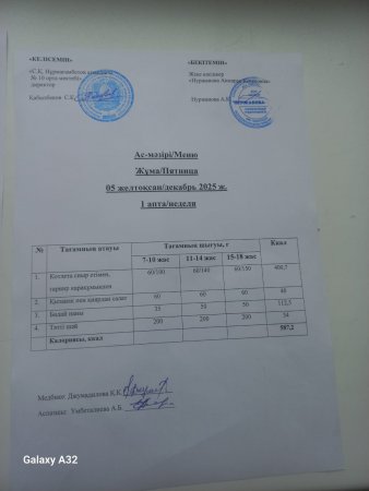 Ас мәзірі