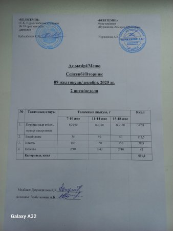 Ас мәзірі