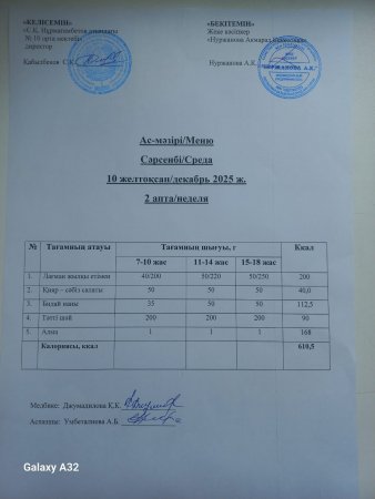 Ас мәзірі